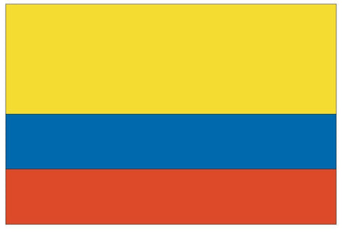 COLOMBIA Vinyl International Flag DECAL Sticker MADE IN THE USA F101 - Winter Park Products