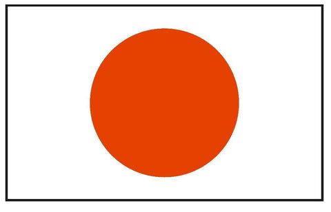 JAPAN Vinyl International Flag DECAL Sticker MADE IN THE USA F244 - Winter Park Products