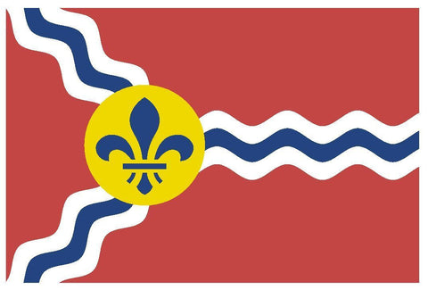 SAINT LOUIS Missouri Vinyl City Flag DECAL Sticker MADE IN THE USA F432 - Winter Park Products