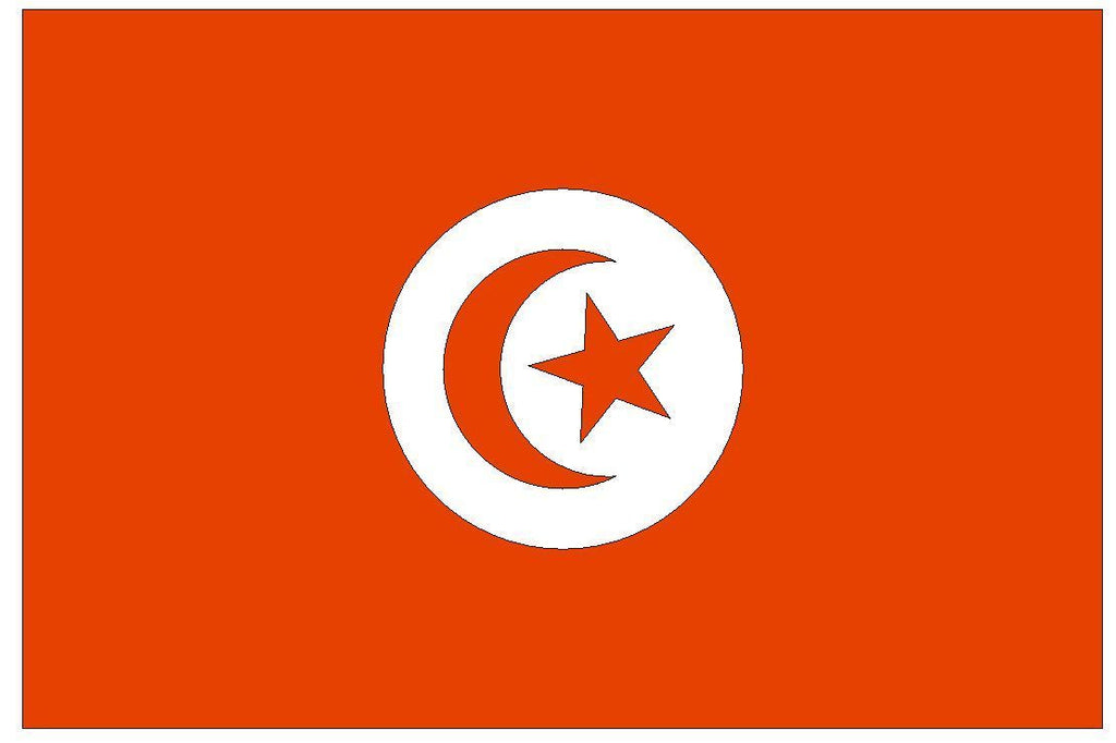 TUNISIA Vinyl International Flag DECAL Sticker MADE IN THE USA F514 - Winter Park Products