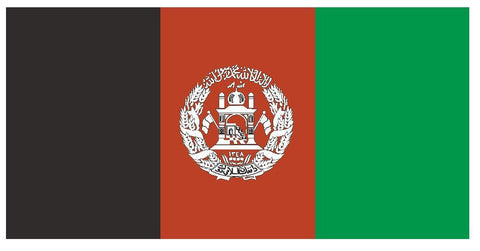 AFGHANISTAN Vinyl International Flag DECAL Sticker MADE IN USA F08 - Winter Park Products