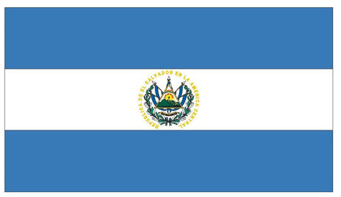 EL SALVADOR Vinyl International Flag DECAL Sticker MADE IN THE USA F150 - Winter Park Products