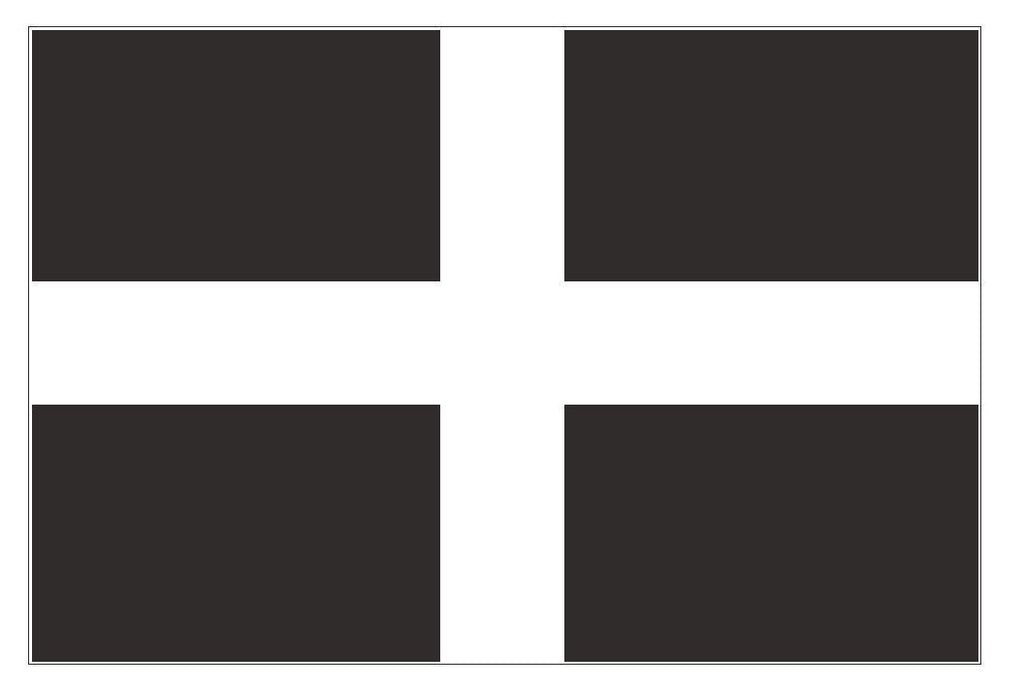 CORNWALL Vinyl International Flag DECAL Sticker MADE IN THE USA F117 - Winter Park Products