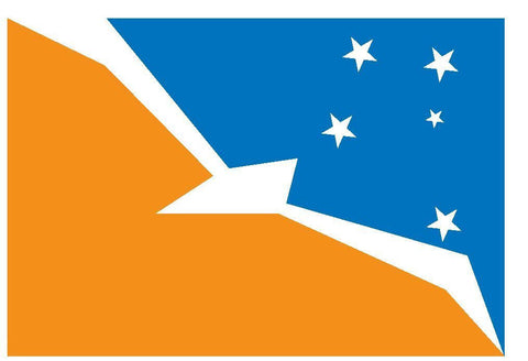 TIERRA DEL FUEGO Vinyl International Flag DECAL Sticker MADE IN THE USA F505 - Winter Park Products