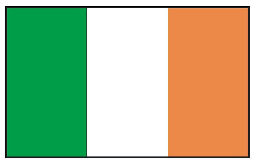 IRELAND Irish Vinyl International Flag DECAL Sticker MADE IN THE USA F235 - Winter Park Products