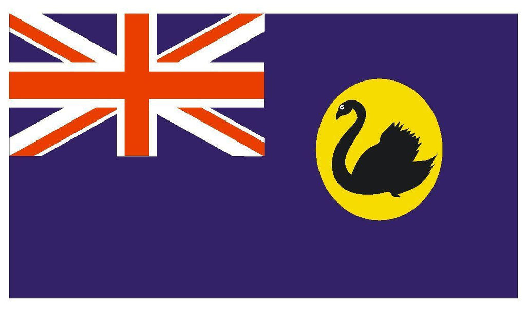 WESTERN AUSTRALIA Vinyl International Flag DECAL Sticker MADE IN THE USA F551 - Winter Park Products