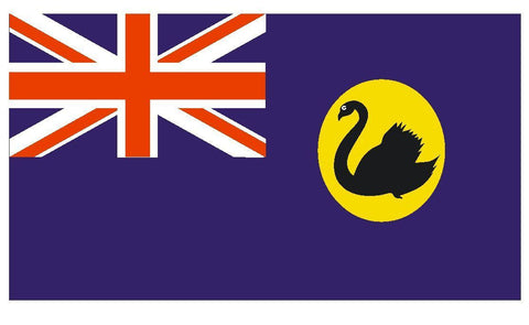 WESTERN AUSTRALIA Vinyl International Flag DECAL Sticker MADE IN THE USA F551 - Winter Park Products