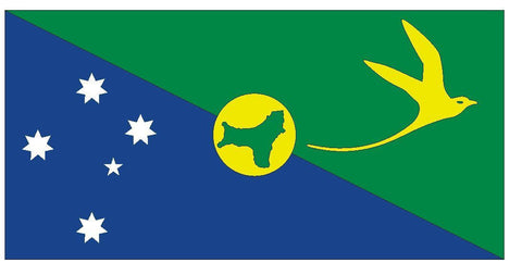 CHRISTMAS ISLANDS Vinyl International Flag DECAL Sticker MADE IN USA F97 - Winter Park Products