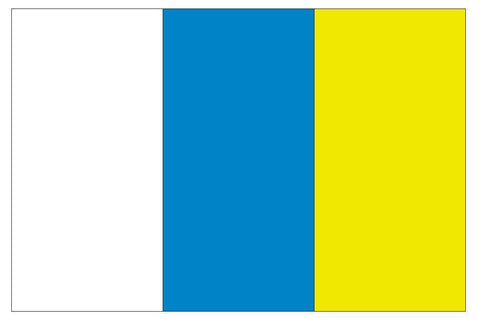 CANARY ISLANDS Flag Vinyl International Flag DECAL Sticker MADE IN USA F84 - Winter Park Products