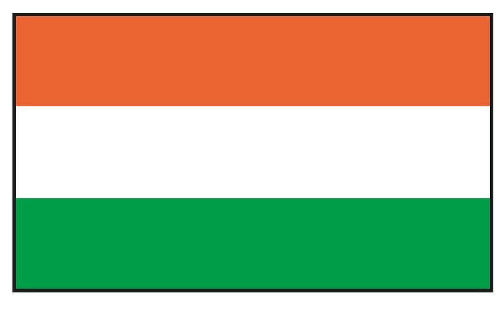 HUNGARY Vinyl International Flag DECAL Sticker MADE IN THE USA F219 - Winter Park Products