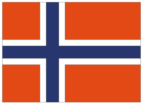 NORWAY Vinyl International Flag DECAL Sticker MADE IN USA F364 - Winter Park Products
