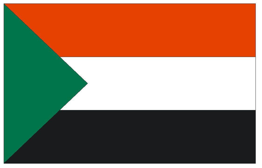 SUDAN Vinyl International Flag DECAL Sticker MADE IN THE USA F482 - Winter Park Products