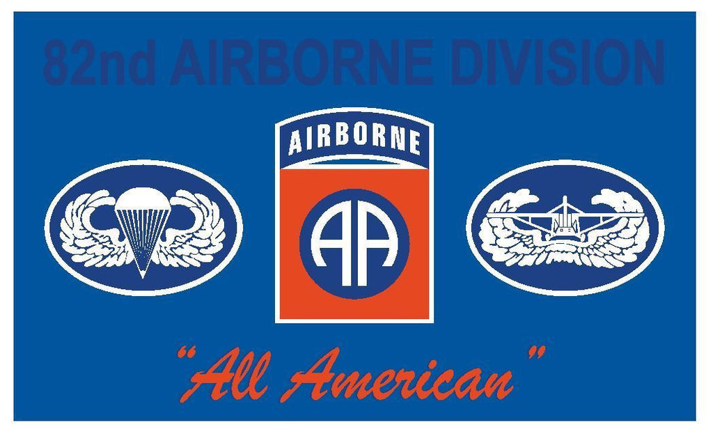 United States Army 82nd Airborne Vinyl Military Flag DECAL Sticker USA MADE F590 - Winter Park Products