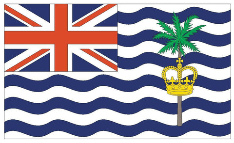 BRITISH INDIAN OCEAN Flag Vinyl International Flag DECAL Sticker MADE IN USA F69 - Winter Park Products