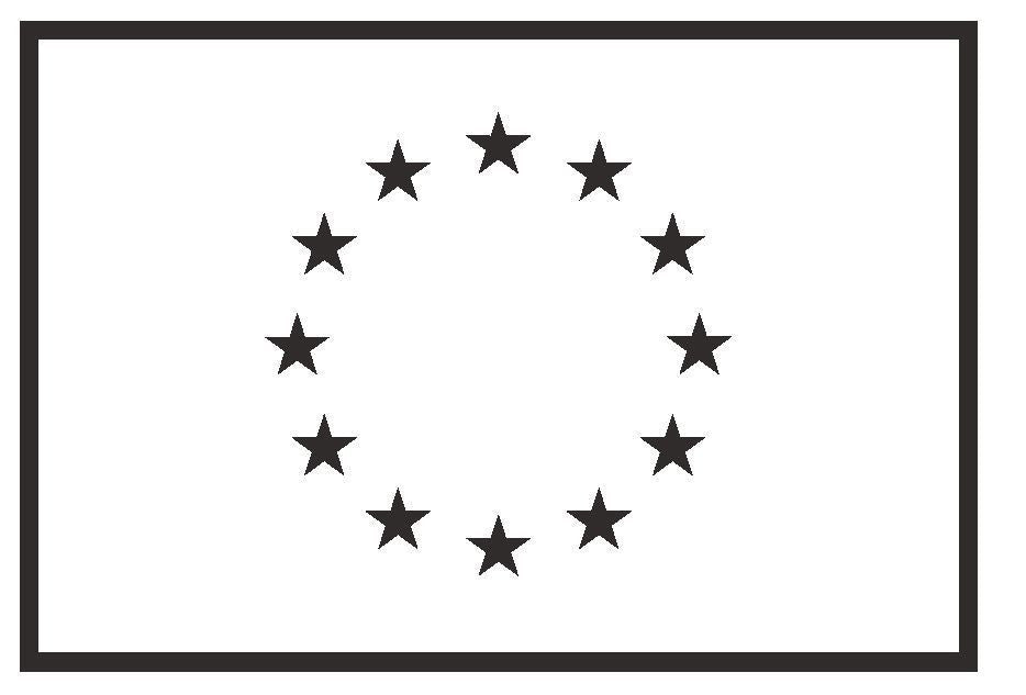 EUROPEAN UNION Vinyl International Flag DECAL Sticker MADE IN THE USA F160 - Winter Park Products