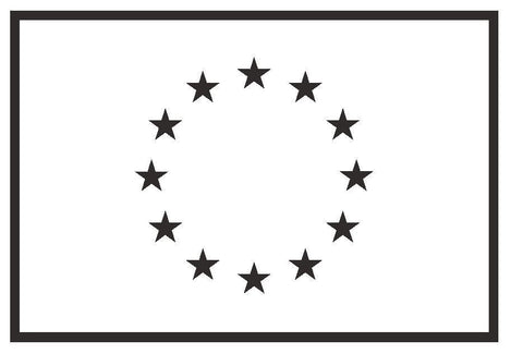 EUROPEAN UNION Vinyl International Flag DECAL Sticker MADE IN THE USA F160 - Winter Park Products