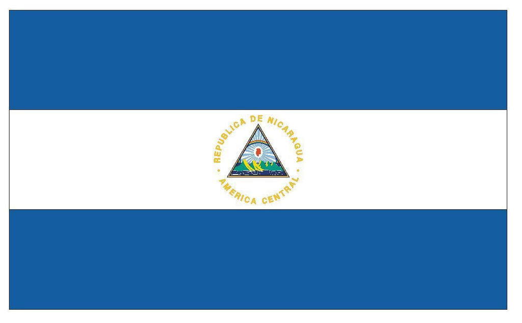 NICARAGUA Vinyl International Flag DECAL Sticker MADE IN THE USA F350 - Winter Park Products