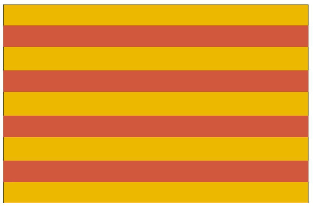 CATALONIA Flag Vinyl International Flag DECAL Sticker MADE IN USA F88 - Winter Park Products