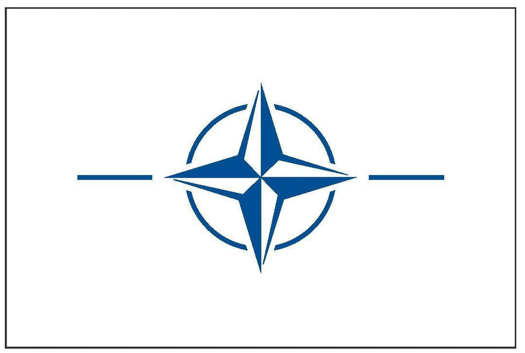 NATO Vinyl International Flag DECAL Sticker MADE IN THE USA F332 - Winter Park Products