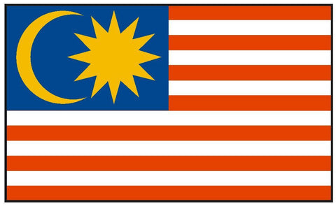 MALAYSIA Vinyl State Flag DECAL Sticker MADE IN THE USA F298 - Winter Park Products