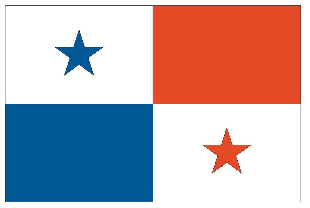PANAMA Vinyl International Flag DECAL Sticker MADE IN THE USA F386 - Winter Park Products