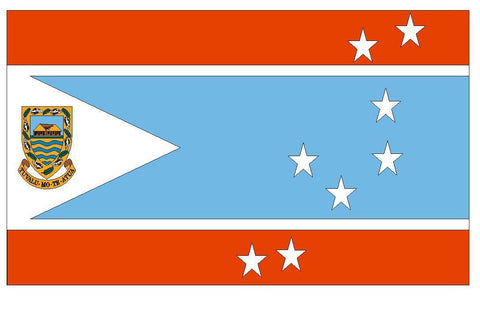 TUVALU Vinyl International Flag DECAL Sticker MADE IN THE USA F520 - Winter Park Products