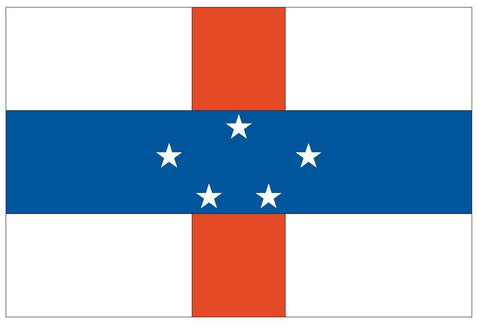 NETHERLANDS ANTILLES Vinyl International Flag DECAL Sticker MADE IN THE USA F339 - Winter Park Products