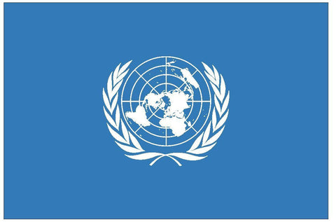 UNITED NATIONS Vinyl International Flag DECAL Sticker MADE IN THE USA F532 - Winter Park Products