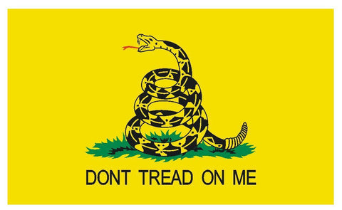 Gadsden Dont Tread On Me Vinyl Historic US Flag Sticker Decal MADE IN USA F574 - Winter Park Products