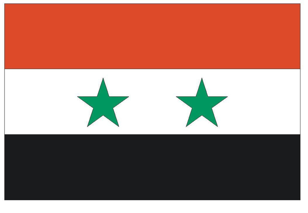 SYRIA Vinyl International Flag DECAL Sticker MADE IN THE USA F488 - Winter Park Products