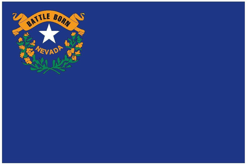 NEVADA Vinyl State Flag DECAL Sticker MADE IN THE USA F340 - Winter Park Products