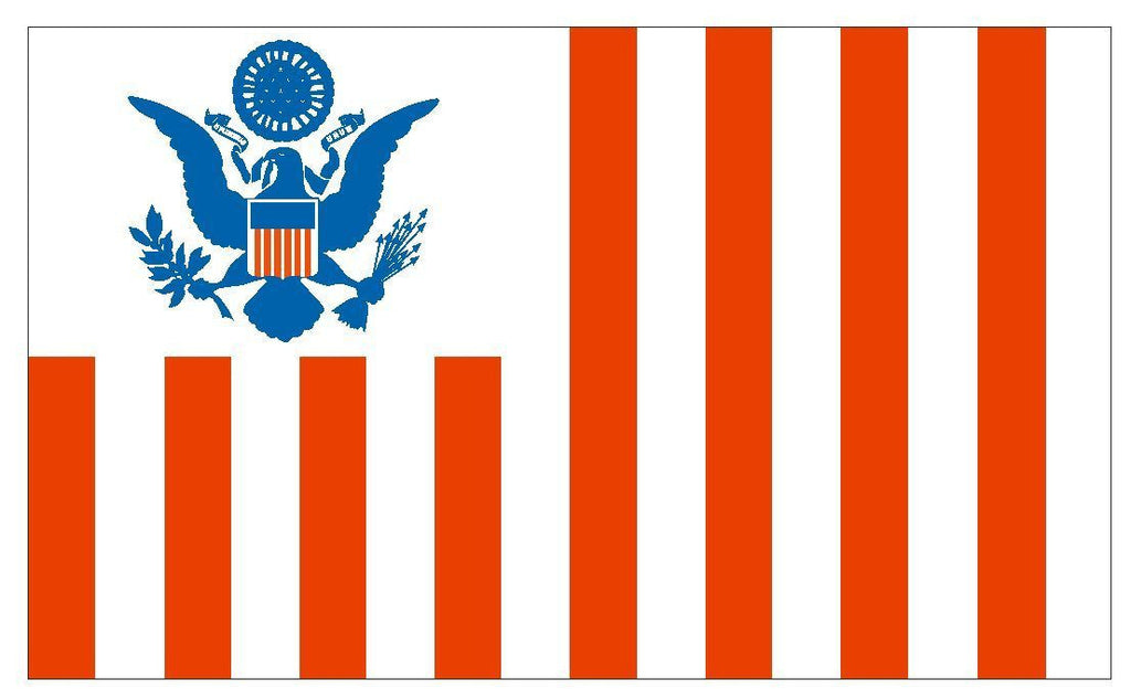 United States Customs Vinyl Flag DECAL Sticker MADE IN THE USA F580 - Winter Park Products