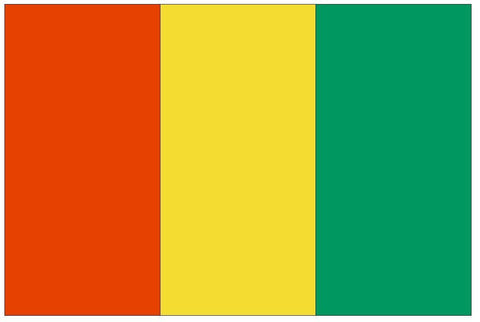 GUINEA Vinyl International Flag DECAL Sticker MADE IN THE USA F203 - Winter Park Products