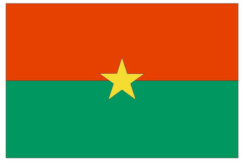 BURKINA FASO Flag Vinyl International Flag DECAL Sticker MADE IN USA F77 - Winter Park Products