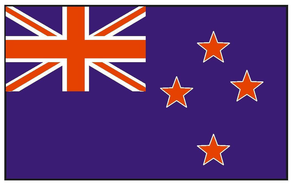 NEW ZEALAND Vinyl International Flag DECAL Sticker MADE IN THE USA F349 - Winter Park Products