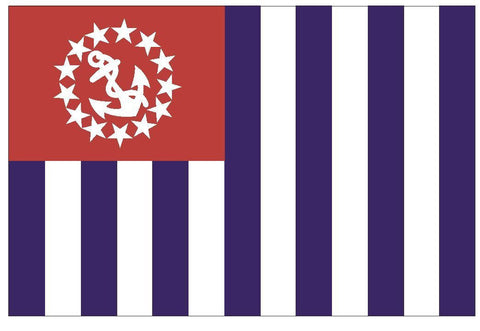 US POWER SQUADRON Vinyl Flag DECAL Sticker MADE IN THE USA F536 - Winter Park Products