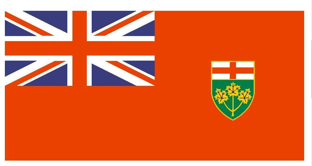 ONTARIO CANADA Vinyl International Flag DECAL Sticker MADE IN THE USA F372 - Winter Park Products