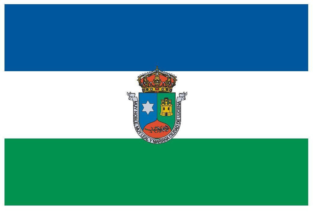 LUCENA Spain Vinyl International Flag DECAL Sticker MADE IN THE USA F290 - Winter Park Products