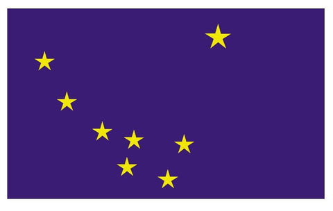 ALASKA State Flag Vinyl International Flag DECAL Sticker MADE IN USA F15 - Winter Park Products