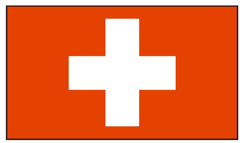 SWITZERLAND Vinyl International Flag DECAL Sticker MADE IN THE USA F487 - Winter Park Products