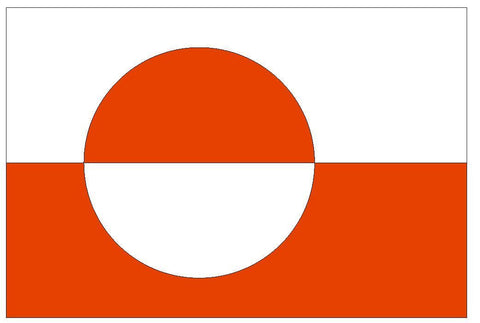 GREENLAND Vinyl International Flag DECAL Sticker MADE IN THE USA F196 - Winter Park Products