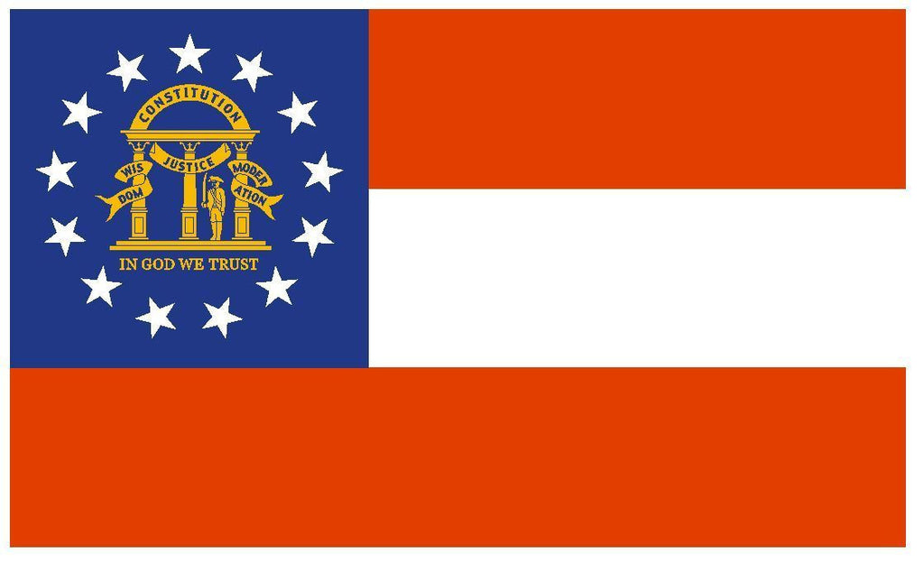 GEORGIA Vinyl State Flag DECAL Sticker MADE IN THE USA F185 - Winter Park Products