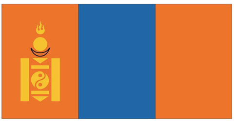 MONGOLIA Vinyl International Flag DECAL Sticker MADE IN THE USA F316 - Winter Park Products