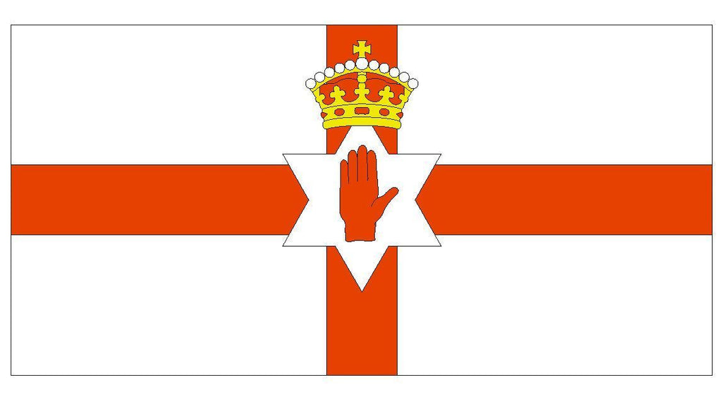 NORTH IRELAND Vinyl International Flag DECAL Sticker MADE IN USA F361 - Winter Park Products