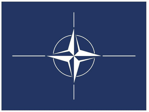 NATO Vinyl International Flag DECAL Sticker MADE IN THE USA F333 - Winter Park Products