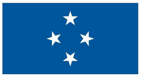 MICRONESIA Vinyl International Flag DECAL Sticker MADE IN THE USA F308 - Winter Park Products
