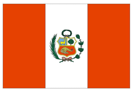PERU Vinyl International Flag DECAL Sticker MADE IN THE USA F393 - Winter Park Products