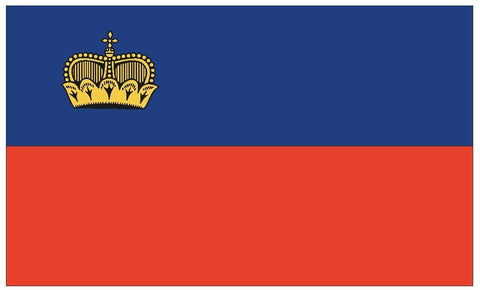 LIECHTENSTEIN Vinyl International Flag DECAL Sticker MADE IN THE USA F282 - Winter Park Products