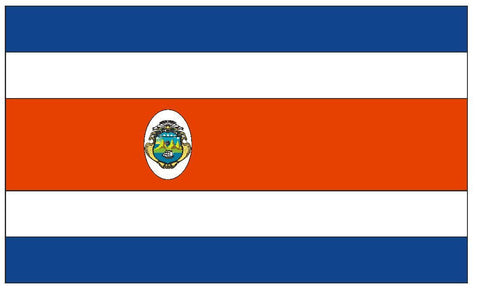 COSTA RICA Vinyl International Flag DECAL Sticker MADE IN THE USA F119 - Winter Park Products