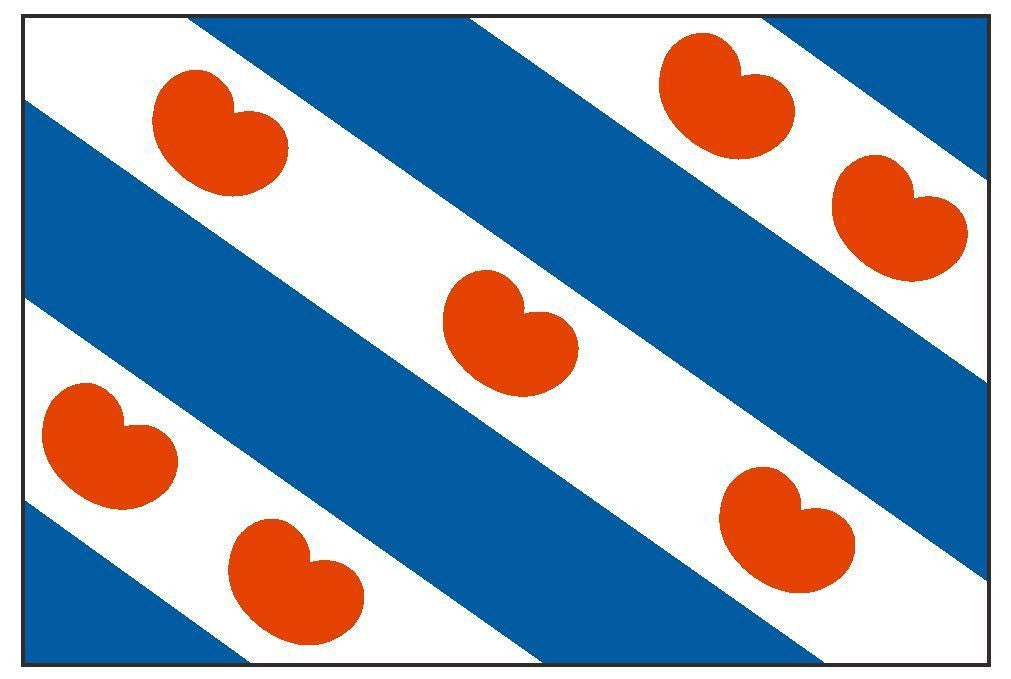 FRIESLAND Vinyl International Flag DECAL Sticker MADE IN THE USA F177 - Winter Park Products